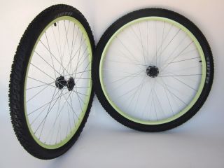 New Green Mountain Bike Wheels 29er 29 Disc with Tires FAN29SPT