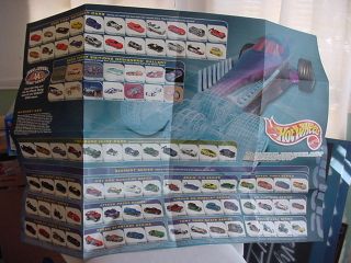 MATTEL HOT WHEELS 2000 ISSUE COLLECTORS POSTER WALL SIZE PERFECT FOR