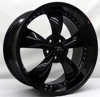 Black Mustang Wheels 20x8.5 & 20x10 20 inch Deep Dish 20 Bullitt Rims