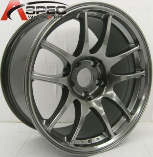 17x9 Rota Torque Wheels 5x114 3 Rims 30mm Hyper Black Fits Acura RSX
