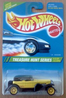 Hot Wheels 1995 Treasure Hunt #12 31 Doozie (yellow 1931 Duesenberg