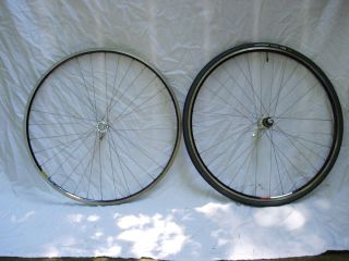 7700 Mavic Open Pro 32 Black Road Bike Rims Wheel Set 700c Pair