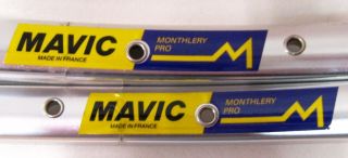  Vintage Pair Mavic Monthery Pro Tubulars Rims 700c 36 Holes