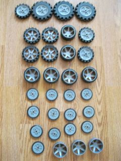 Replacement Wheels Tires Rims Pulleys Lot of 32 Different Sizes
