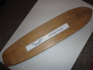 Vintage Old School Wooden Skateboard Sure Grip Super x Wheels