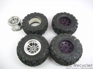 MOAB 2 2 Rock Crawler Tires Wheels w Traxxas Dyed 2 2 Wheels