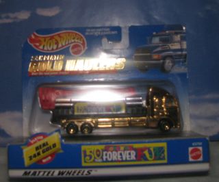 Hot Wheels 24k plated Gold Haulers Toys R Us 50 years Cherry Picker