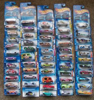 of 56 NIP Collectible Hot Wheels Cars with 1st Editions No Res