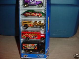 Hot Wheels 2000 5 Car Gift Pack Carnival Sideshow