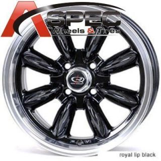 Rota RB 16x7 4x100 ET40 56 1 Royal Black Rims Wheels