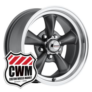 15x7 15x8 Charcoal Gray Wheels Rims 5x4 75 for Chevy Corvette C3 68