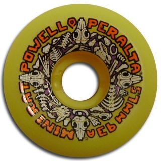 Powell Peralta Mini Rats Skateboard Wheels 57mm 93A Yellow