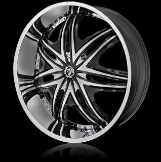 24 Diablo Wheels Morpheus Chrome Rim Tire Lexus Escalade Toyota Range
