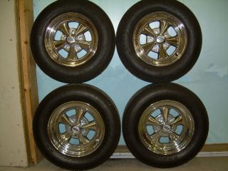 Cragar 08 61 s s Super Sport Chrome Wheels and Tires Set of 4