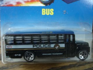 Hot Wheels Police Prisoner Transport Bus  # 72  Vintage 1992