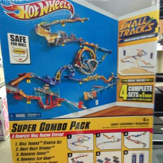 Hot Wheels Wall Tracks Super Combo Pack Complete Wall Racing System