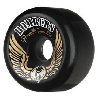 Powell Peralta Bombers Skateboard Wheels Blk 64mm 85A
