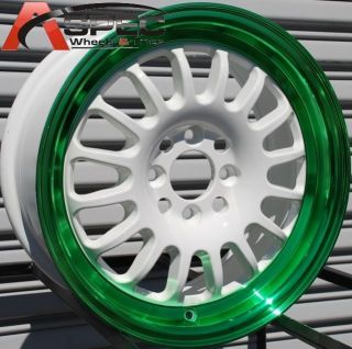 15 Rota Track R Wheels Tires Fits 4 Lug Honda Civic CRX Integra Fit