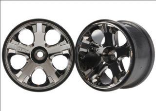 Traxxas All Star Black Chrome Wheels Front Jato 5577A
