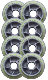Barbed Wire 80mm 78A Roller Inline Skate Wheels 8 Pack