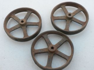 Antique Cast Iron Wheels 2 3 4 for Antique Toy Tractor