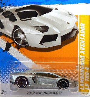 Hot Wheels 2012 HW Premeire Lamborghini Aventador LP 700 4 H Case