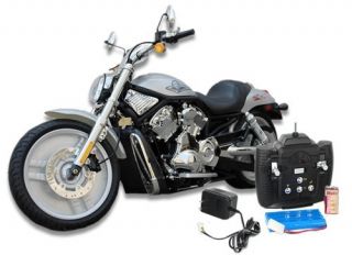  Radio Remote Control Motorcycle Harley Style Super RC Rubber Wheels