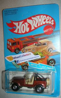 Hot Wheels Jeep CJ 7 Brown 3259 Unpunched 1982