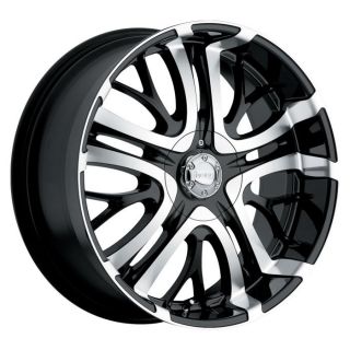 20 inch Incubus Paranormal Black Wheels 5x4 25 5x108