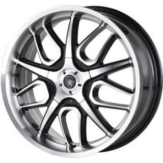 VM2 5x100 5x115 Black and Machined Wheel Rims Sale Grand Prix