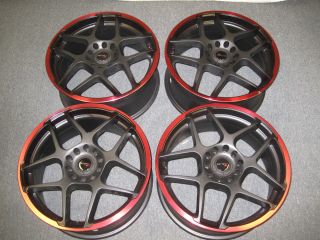 Driftz Monoblock Black Red 5x4 5 114 3 5x120 Wheels Rims Sale