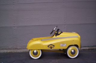 Vintage N Y Taxi Cab Pedal Car Very Good Used Condition
