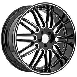22 inch Menzari Z10 Staggered Black Wheels Rims Dodge Charger Magnum
