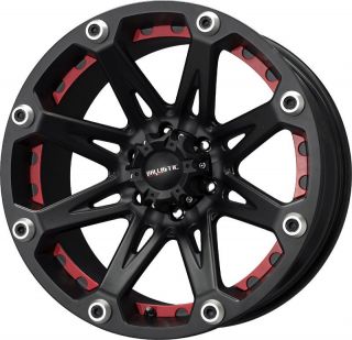 20 inch x9 Ballistic Jester Black Wheels Rims 6x135 12