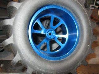 Aluminum Custom wheels rims Tires for RC Monster Truck Revo Tmaxx