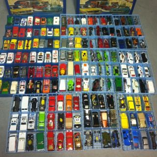 Lot Of 168 Vintage Matchbox Hot Wheels 1969 1988 With 4 Carrying Cases
