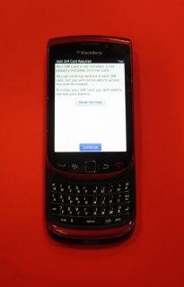 RED Used Blackberry RIM TORCH 9800 GSM Cell Phone UNLOCKED GSM AT T