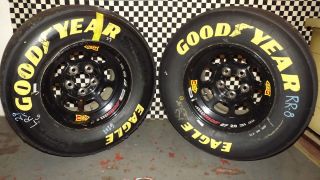 Kevin Harvick NASCAR Bristol 05 2 Used Tires Rims