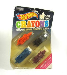 Vintage HOT WHEELS Crayons long lasting Craft House cars New super