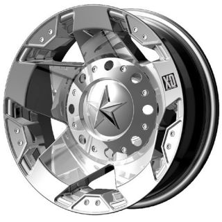 16x6 XD Rockstar Dually Chrome Wheels Front Rear Set 8x170 99 04