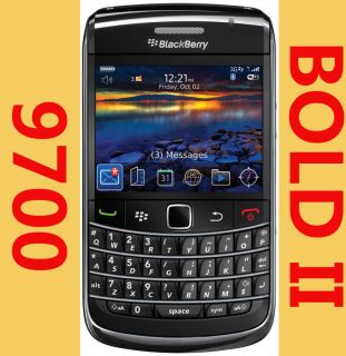 New RIM Blackberry 9700 Bold BLACK 3G WIFI UNLOCKED Cell Phone 4 AT T