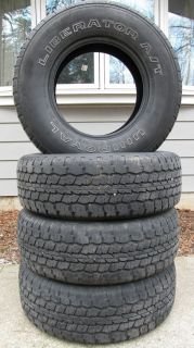 Set of 4 Used Uniroyal Liberator A T 235 75R15 Tires 