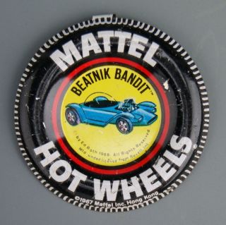 180 Original 1967 Hot Wheels Pin Badge for Beatnik Bandit Redline