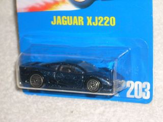 Hot Wheels 1992 94 Jaguar XJ220 203 Met Blue w UHS