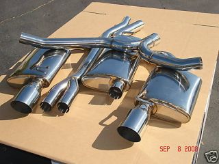 INCHES FULL T 304 Stainless Steel DUAL Catback Exhaust