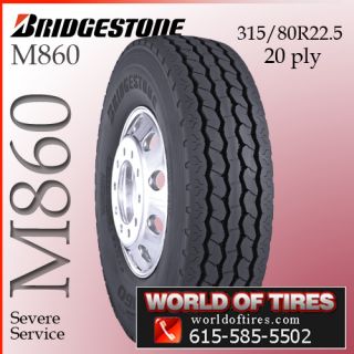 315 80R22 5 Bridgestone M860 Semi Tire 31580 22 5 Tire