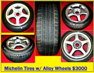 Arctic Alpin 205 50R16 4 Michelin Tires Alloy Wheels Bonus