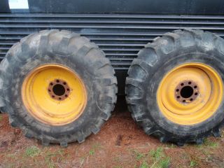 JCB Backhoe Rear Wheels and Tires 16 9 24 Industrial Tractor 8 Ply