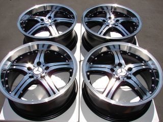 Polished Deep Dish Wheels S500 E320 S430 Mercedes Benz S600 5 Lug Rims