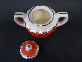 Art Deco Retro Fraunfelter China Coffee Tea Pot Sugar Creamer Milk Jug